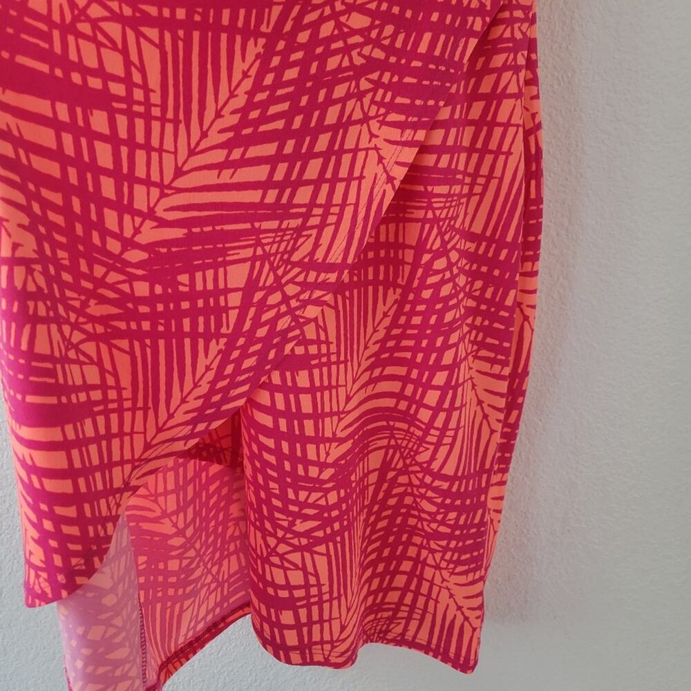 Apt. 9 Petite Faux Wrap Pink Dress Size Petite XS - Picture 6 of 7
